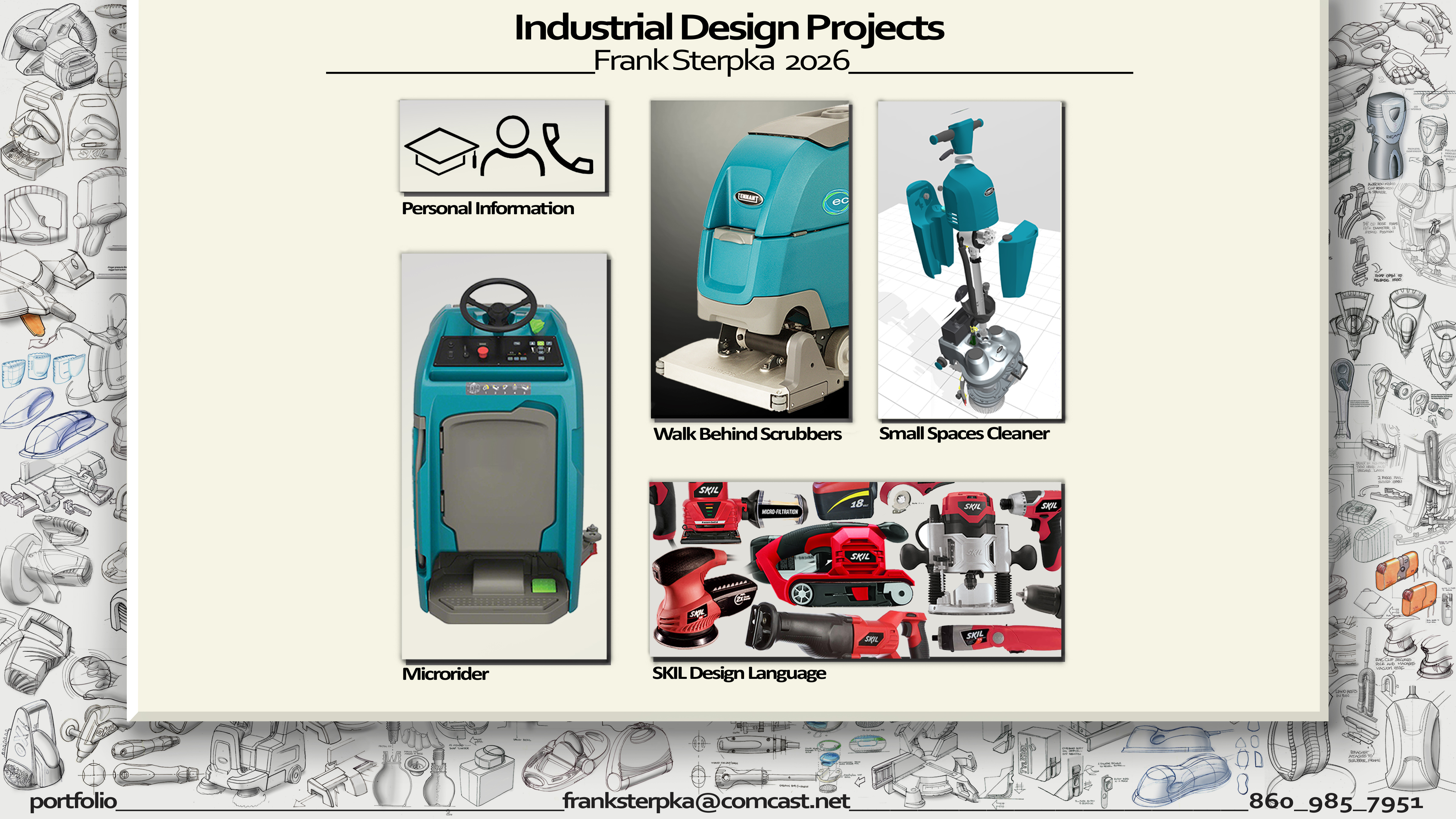 Industrial Design Projects — Frank Sterpka 2026 portfolio home